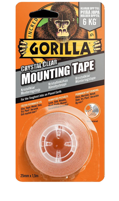 Monteringstejp 1,52 m x 25,4 mm Gorilla